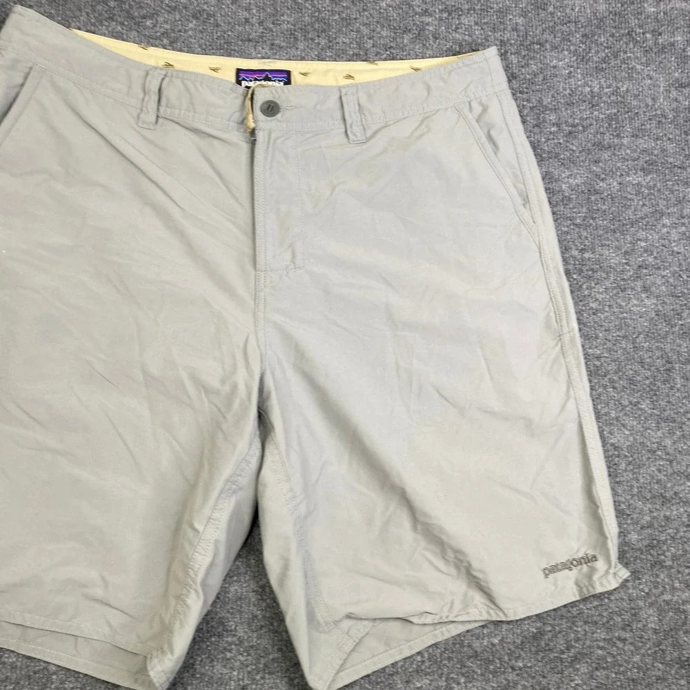 Patagonia Gi III Shorts Mens 38 Grey Nylon Stretch Hiking Outdoor STY86641 SP17